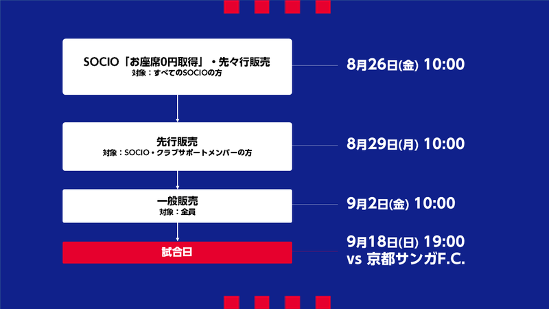 9/18(日)京都戦 チケット販売について｜ニュース｜FC東京オフィシャルホームページ