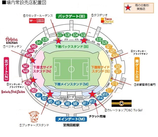 雨の日サービス実施決定 3 18 水 新潟戦 味の素スタジアム場内売店 情報 ニュース Fc東京オフィシャルホームページ